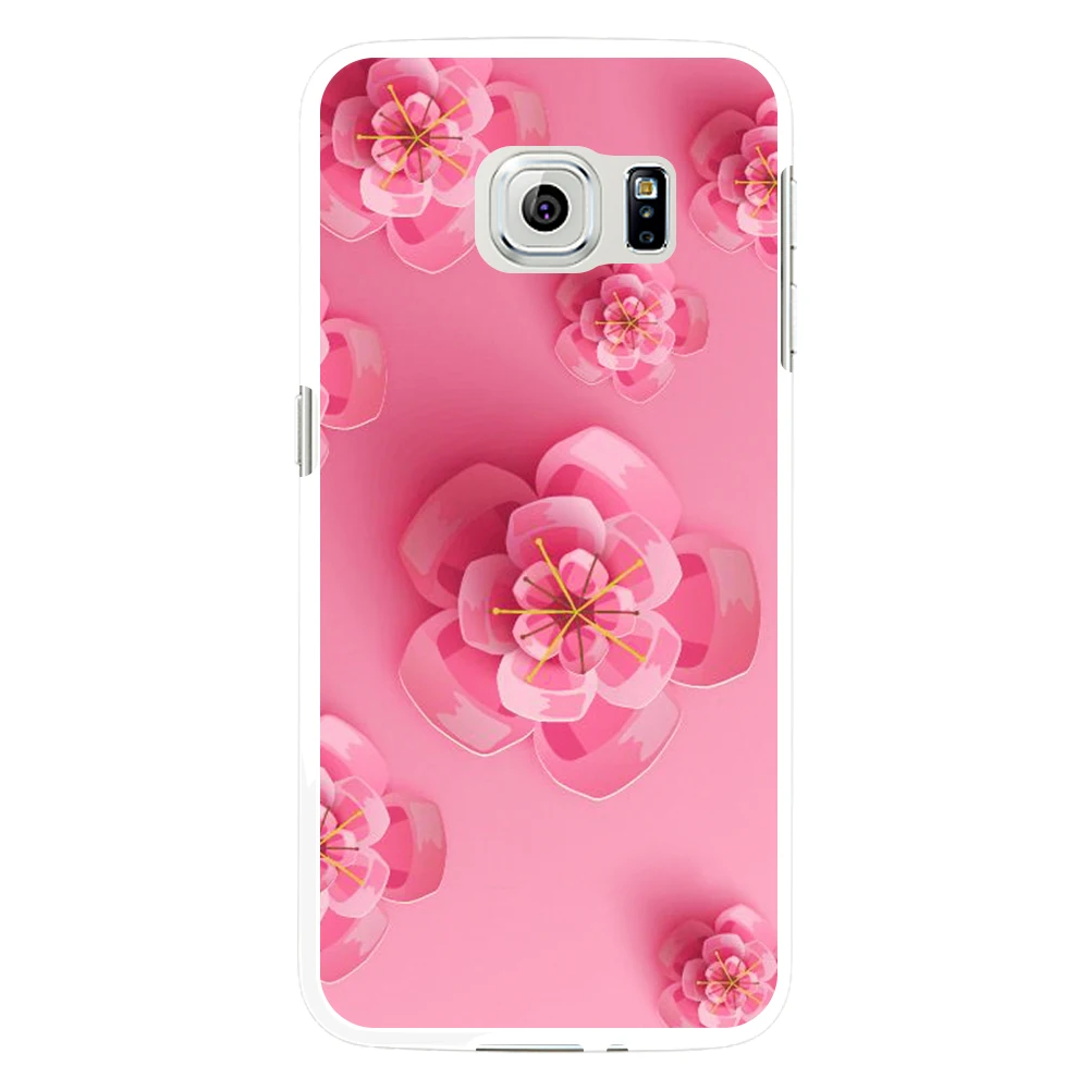 Сладкий розовый Цветочный принт чехол для Samsung Galaxy S5 S6|cover for samsung galaxy|case covercover |