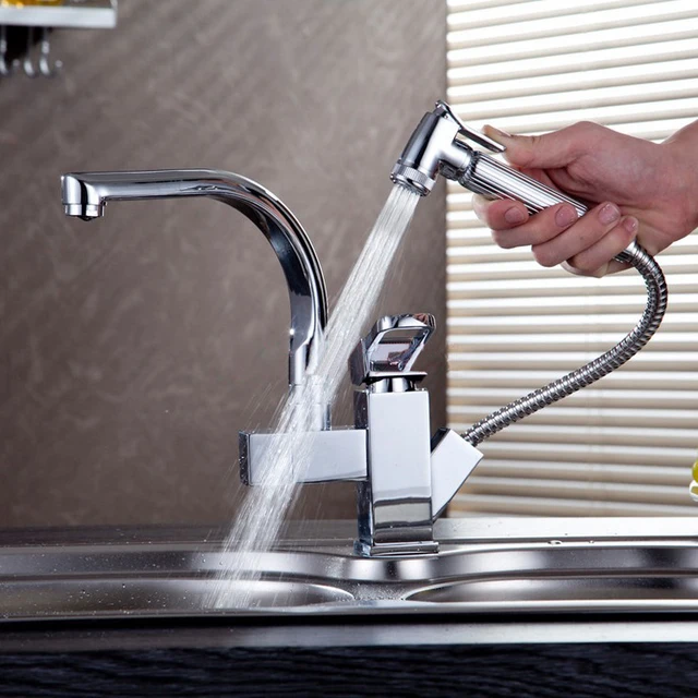 Single Lever Kitchen Sink Faucet Kitchen Faucet Pull Out Kitchen Taps Torneiras Faucets Mixers Taps For Kitchen Sink Faucets Taps Faucetfaucet Direct Free Shipping Aliexpress