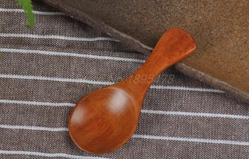 

100PCS 8cm Small Wood Wooden Spoon Baby Feed Spoons Fast shipping for DHL TNT Fedex