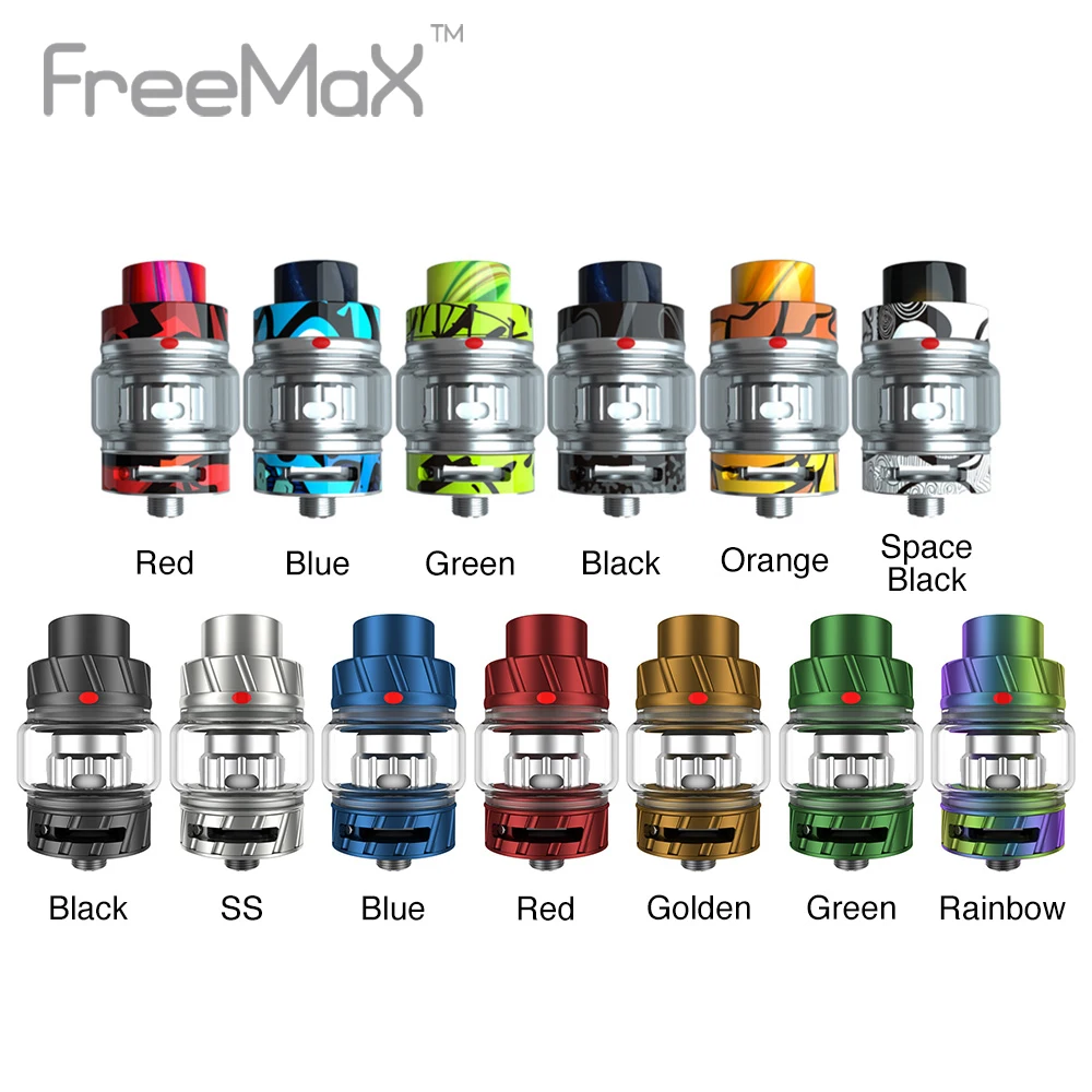

Original Freemax Fireluke 2 Subohm Tank 2ml/5ml Capacity with TX1 & TX2 mesh coil slide-to-open top fill design