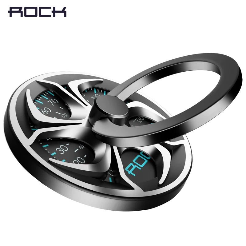 Fidget Spinner Ring Holder, ROCK High Speed Hand Finger Spinner Ring Holder 360 Degree Metal Holder For iPhone/ iPad/ Samsung