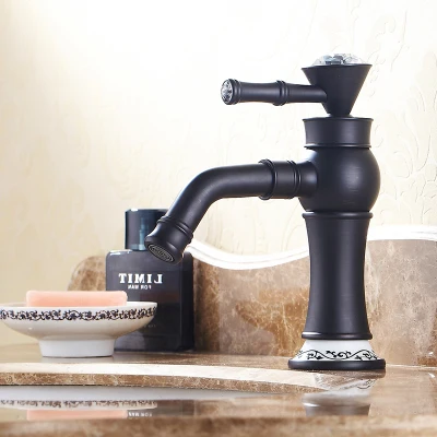 ღ ღwater Pump Style Oil Rubbed ᗖ Bronze Orb Black Bathroom Water Pump Style Oil Rubbed Bronze Orb Black Bathroom Faucet Bath Lavatory Vessel Sink Basin Mixer Tap 22a0103