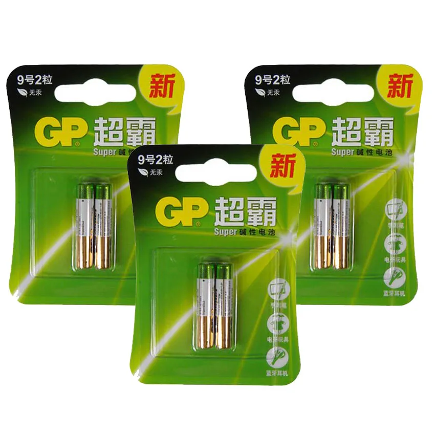 6 pieces GP Super AAAA 1.5V E96 Battery primary battery Alkaline dry battery for laser pen Bluetooth headset