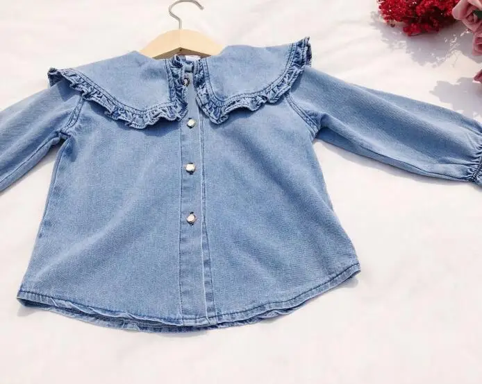 Cultiseed/комплекты с платьем для маленьких девочек, одежда 2019 года, детская джинсовая рубашка + газовое Сетчатое платье, комплект из 2 предметов