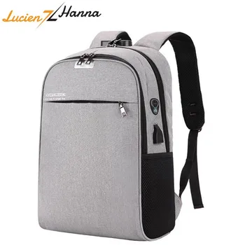 

Waterproof USB Charging Laptop Backpack with TSA Lock Anti-theft Men Women Travel Backpacks Unisex School Bags for Teenage Girls