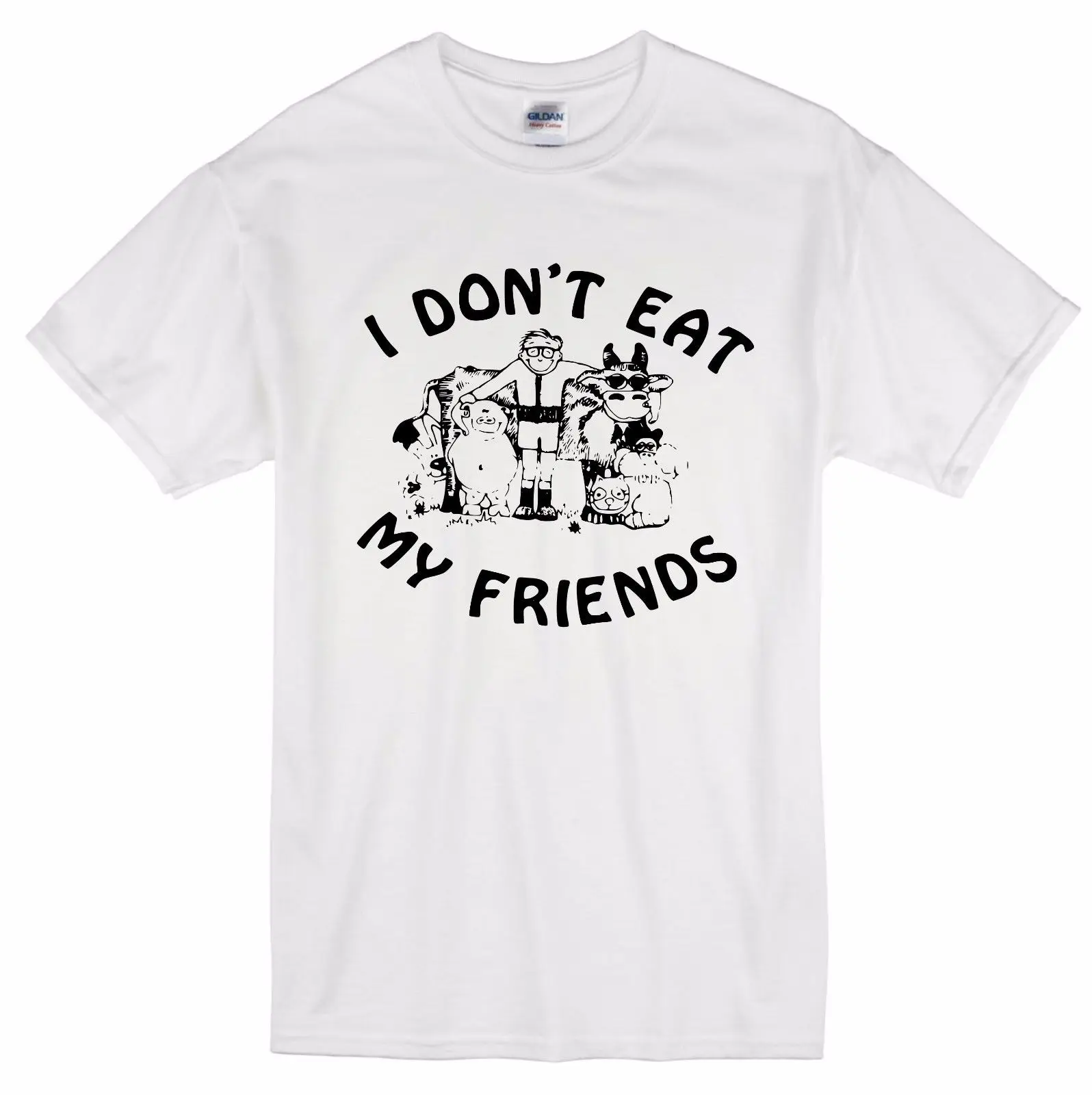 Я не ем My Friends Футболка-носили Моррисси bernardShaw Отправить предложение Бесплатная