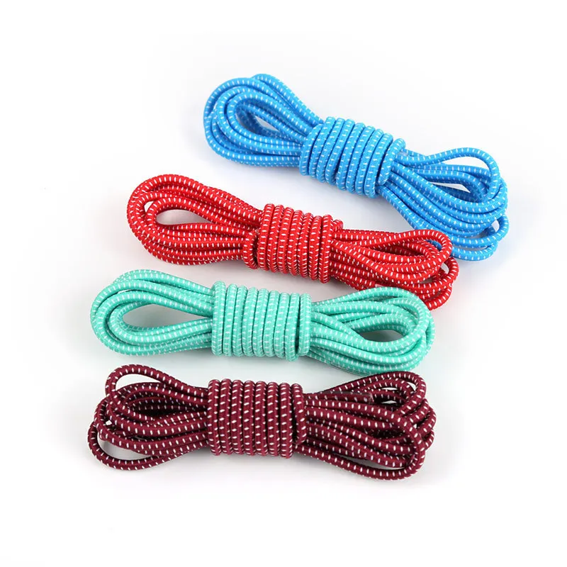 No Tie Lazy Shoelaces Elastic Lock Running Jogging Canvas Sneakers Shoes Laces