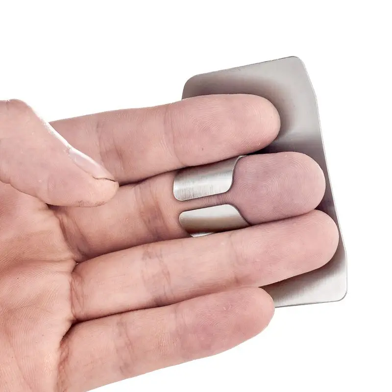 Kitchen Must Have! Stainless Steel Finger Protector Guard Safe Slice Kitchen Accessories Cooking Tools