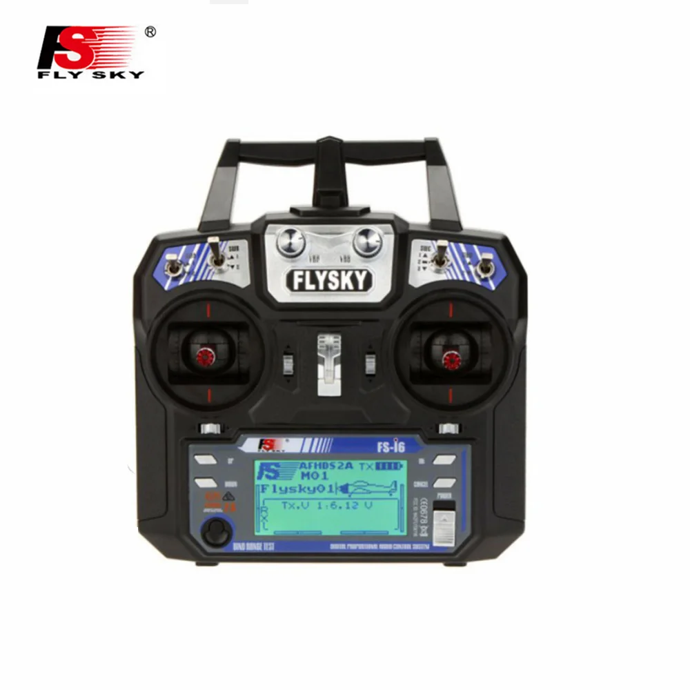 

New Arrival Flysky FS-I6 2.4GHz 6CH RC Transmitter Controller With LCD Display For RC Aircraft Models Quadcopter Glider Drone