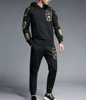 

2019 Male Clothing Tracksuit Summer causal Suits Men Sweatshirt 100% cotton
