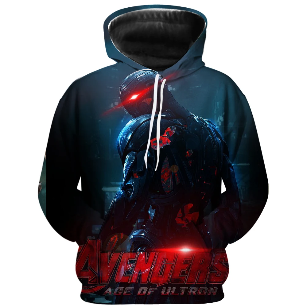 

Personality print 3D hoodie Men's Avengers 4 Infinite War Sweatshirt Anime Harajuku Sportswear Men's No Zipper Hooded Pullover