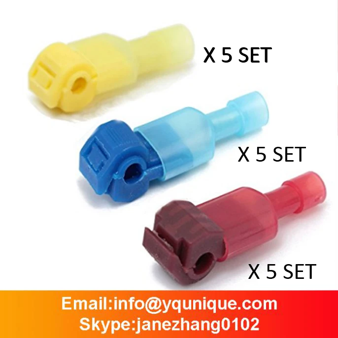 30(5PCS Each Size)Quick Splice Scotch Wire Terminals Electrical Crimp