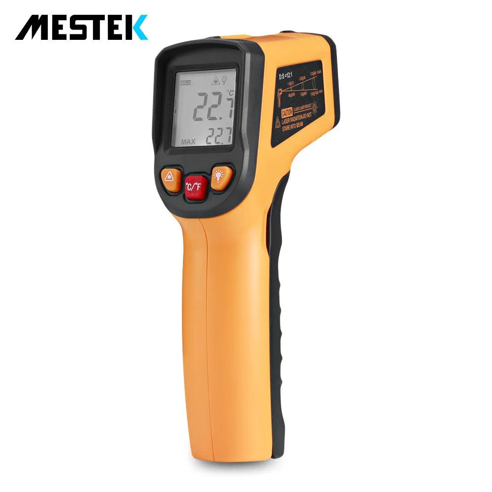 

MESTEK MT380 Laser Digital Infrared Thermometer Temperature Gun 50~400 Degree C F selection hygrometer Non Contact Thermometer