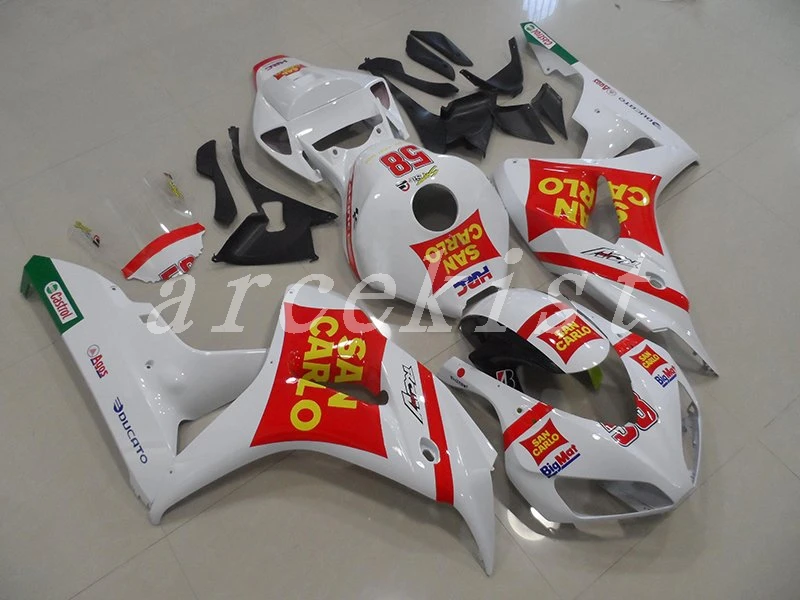 

3Gifts New Hot ABS motorcycle Full fairing kit Fit for Honda CBR1000RR 06 07 CBR 1000RR 2006 2007 custom fairings yellow red 58