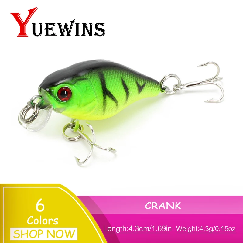 YUEWINS 1 шт гольян приманки 4,3 см 43g Пластик плавающие воблеры Crankbait приманка для баса Рыбалка дерьмовая Рыбалка снасти TP51