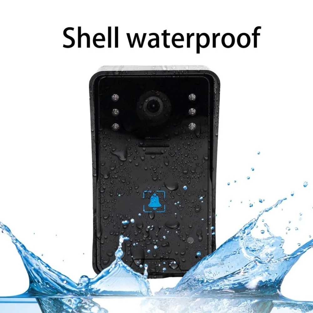 

Video Intercom 5V 7-Inch TFT Screen Wireless Visual Doorbell Door Phone Infrared Night Vision Doorbell Home Security