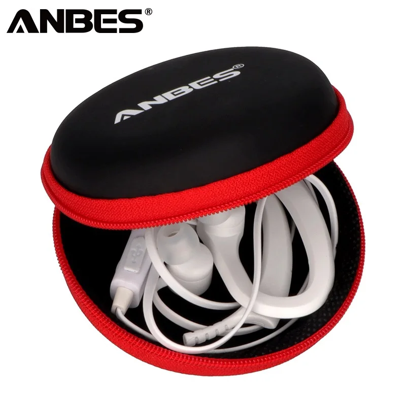 

Mini Earphone Case Zippered Round Storage Hard Bag Headset boxes Earphone Storage Case Box for Earphone Bag TF SD Cards