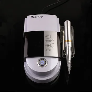 

New Digital POP Permanent Makeup Kit Full Set Tattoo Gun With POP Power Supply Needle Machine For Eyebrow Lip Tattoo Device 2018