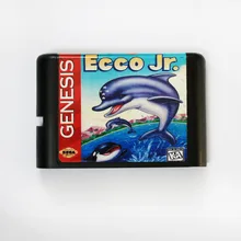 Ecco Jr.(Ecco III) 16 бит MD игровая карта для sega Mega Drive для sega Genesis