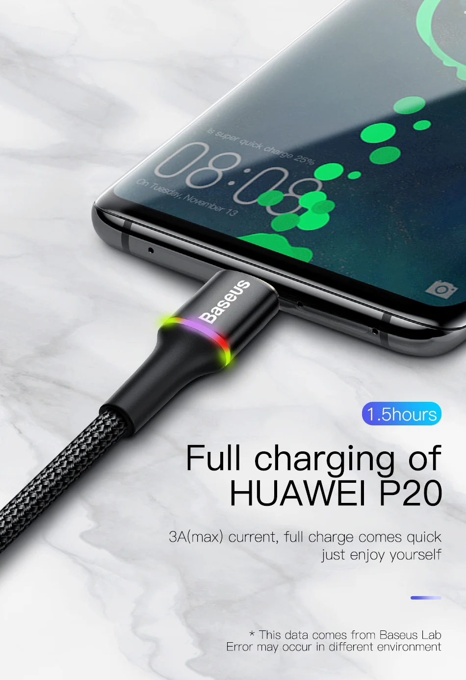 Baseus кабель usb type C для samsung Xiaomi Redmi Note 7 K20 Oneplus 7 Pro Быстрая зарядка USB-C зарядное устройство кабель usbc 2 м