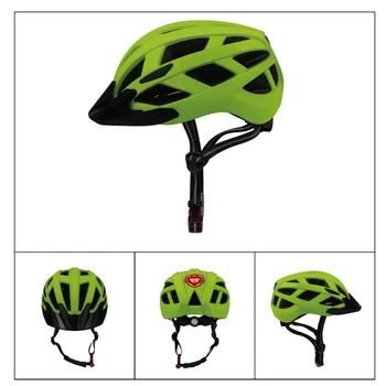 

2020 Mountain Road LED Light Cycling Helmets M L 55-61CM Adults Head Protect MTB Bike Bicycle Helmet With Visor Warning Lingt