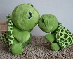 20 см новые прекрасные супер зеленый большие глаза чучела черепаха плюшевые детские милые игрушки подарки для новорожденных