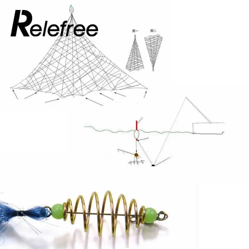 рыболовная сетка-ловушка findfish. оснастка сетей. медная пружинная рыболовная сеть для мелководья. многоразмерная рыболовная сеть, ловушка,. сетка рыбацкая 1x1.