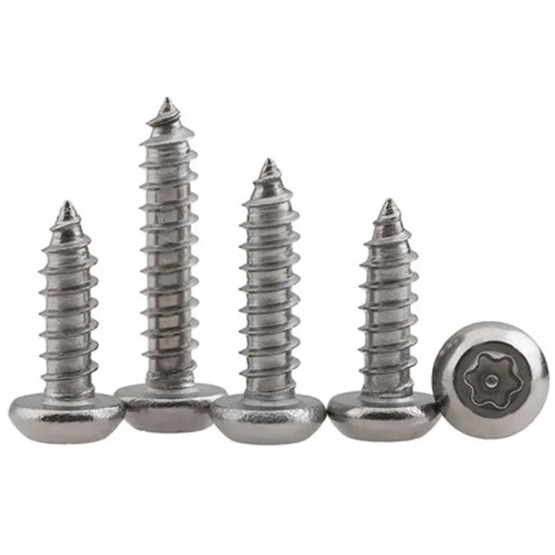10pcs M4.8 304 stainless steel Pan heads round head plum bolt Anti