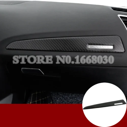 

Carbon Fiber Center Dashboard Glove Box Moulding Cover For Audi Q5 8R 2009-2015 1pcs