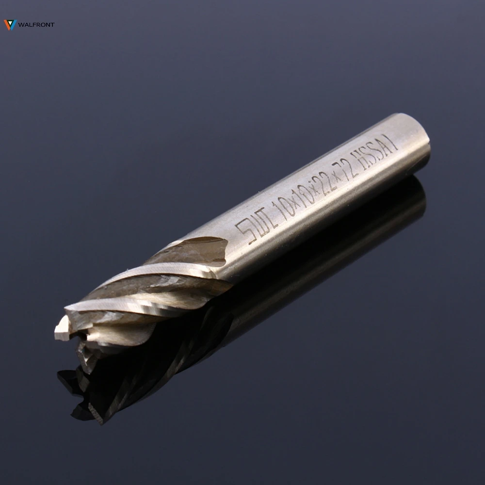 

1PCS HSS CNC Straight Shank 4 Flutes 10mm x 10mm End Milling Cutter Drill Bits