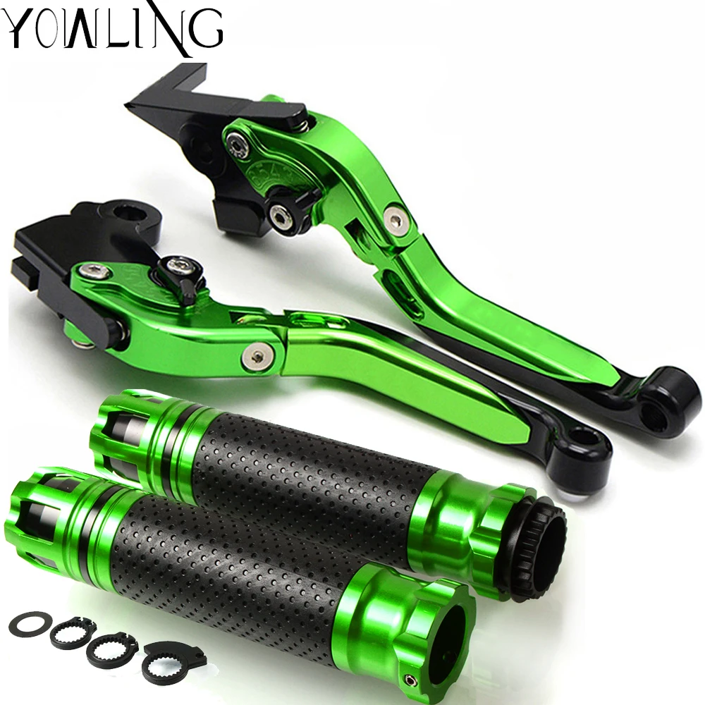 

Motorcycle Accessories Handlebar Grip Hand Handle bar Grips Adjustable Brake Clutch Levers For Kawasaki ninja 400 ninja400 2018