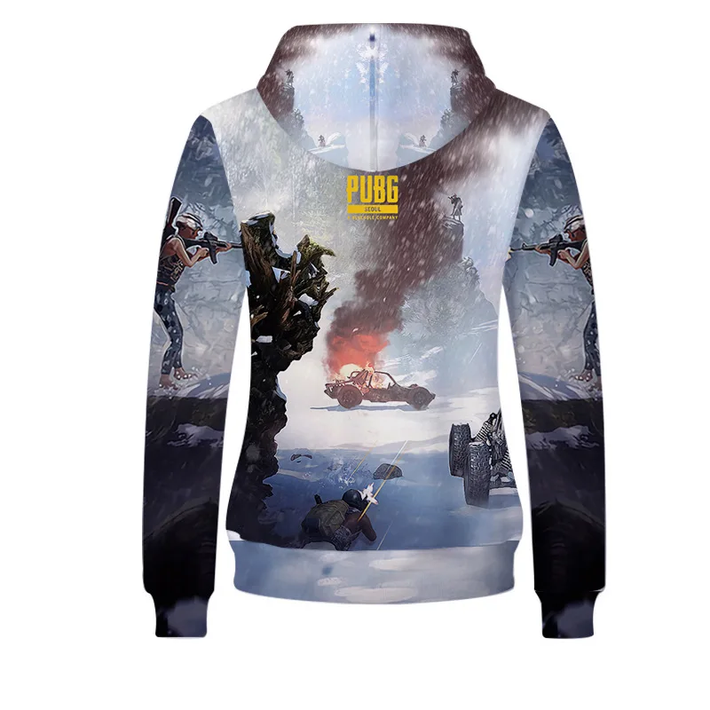 Fans Wear Unisex Hoodies Gaming PUBG Sweatshirt Anime Playerunknown's Battlegrounds Hoodie 3d Printed Hoodie for Fans Cosplay