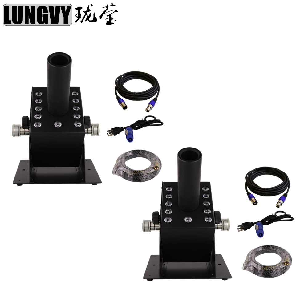 Бесплатная доставка 2 шт./лот 12x3 Вт RGB 3 в 1 Светодиодная Co2 струйная машина