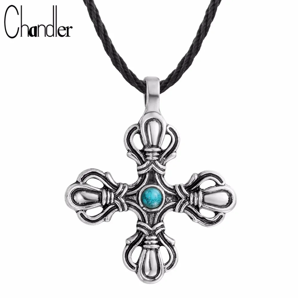 Chandler Original New Norse Cross Pendant Necklace For Women Mens