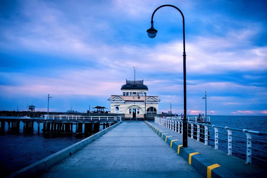 melbourne australia sea bridge city landscape scenery poster fabric silk posters and prints for home decor
