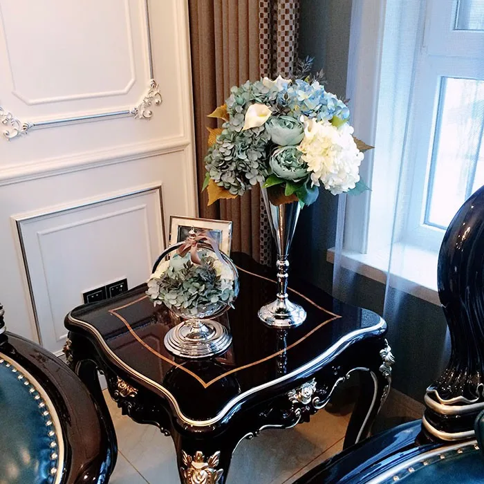 Европейский стиль и американский стиль высокого качества гостиной Моделирование цветок искусство костюм синяя модель обеденного стола украшения цветок em