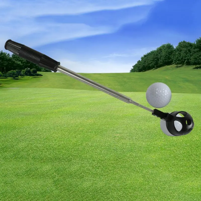 160cm Retractable Golf Ball Retriever Steel Scoop Telescopic Pick Up