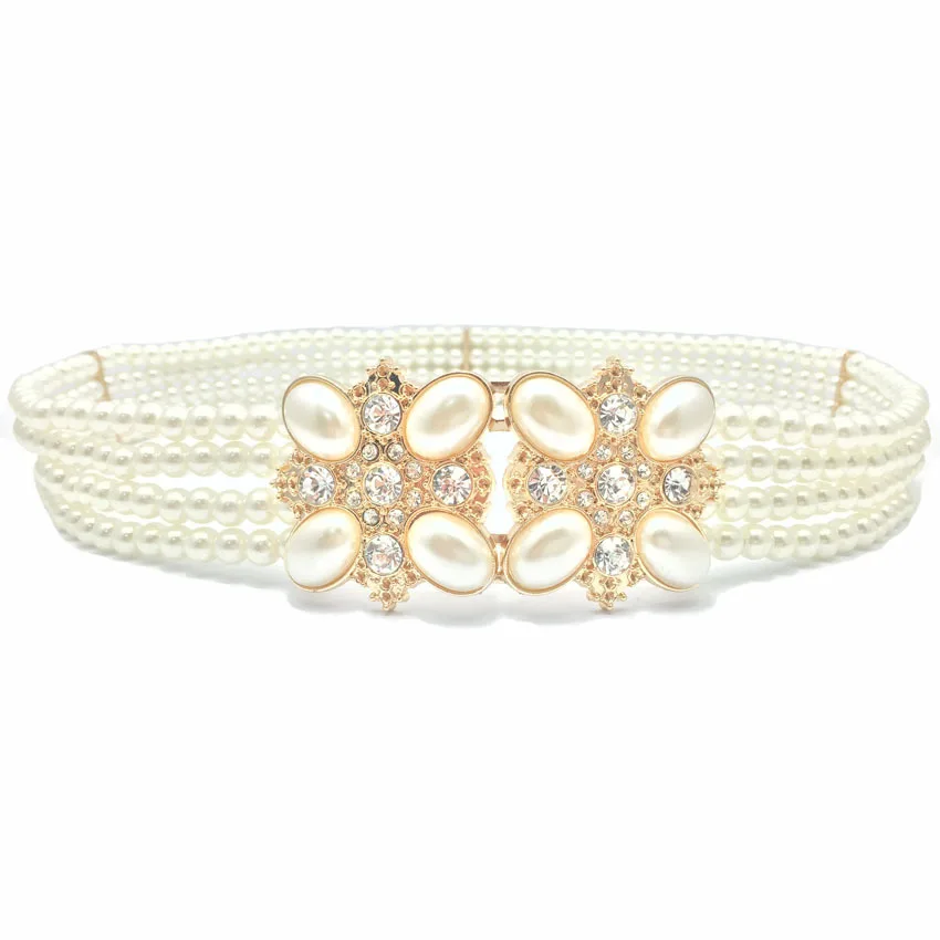 Faux Pearl Ceinture Mariage font b Wedding b font font b Dress b font Rhinestone Belt