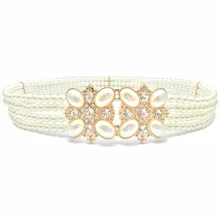 Faux Pearl Ceinture Mariage font b Wedding b font font b Dress b font Rhinestone Belt