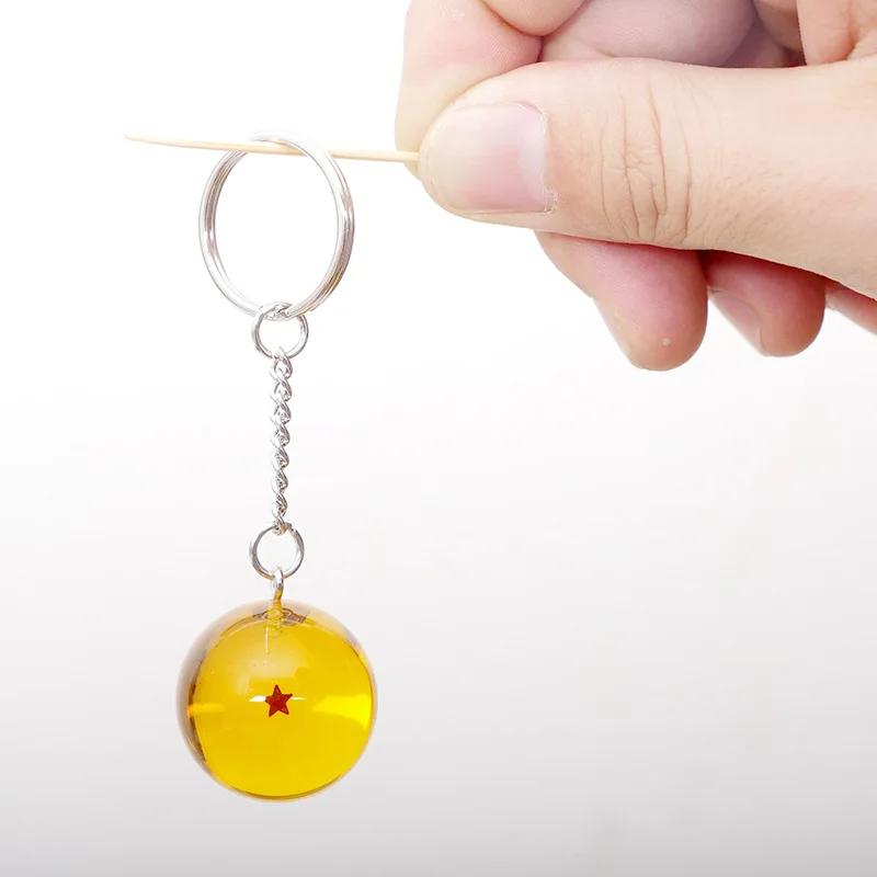 

7 Stars Balls 2.7cm PVC Pendant star Dragon Ball Z Figures Toys Keychain Anime Dragon Ball Z keyring Cartoon Fans Collection