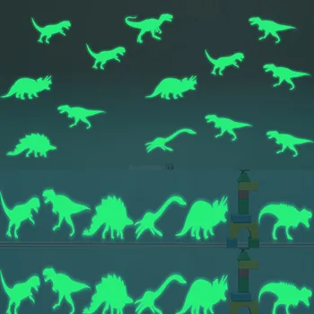 

Dinosaur Jurassic World Figures Indominus Rex Luminous stickers toy Glow in the Dark Jurassic Park Dinosaur Luminous Toys Girls