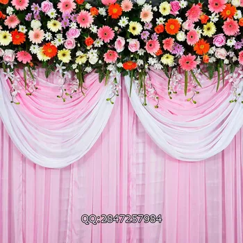 

Vinyl Photography Background Customized Flowers Valentine's Day Computer printed Wedding Backdrops for Photo Studio F-2402