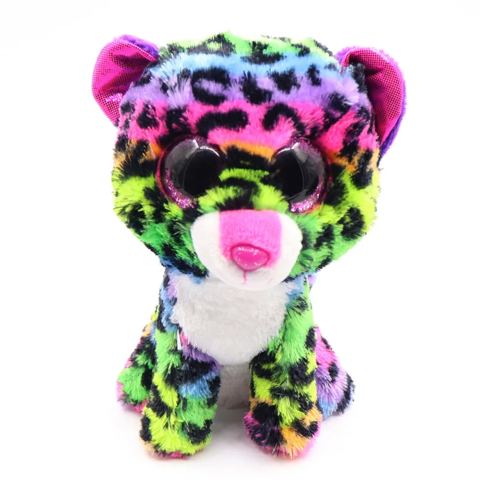 Ty Beanie Boos серый Кот плюшевая кукла девочка подарок на день рождения Единорог Сова собака лиса 15 см большие глаза Плюшевые животные и плюшевая кукла