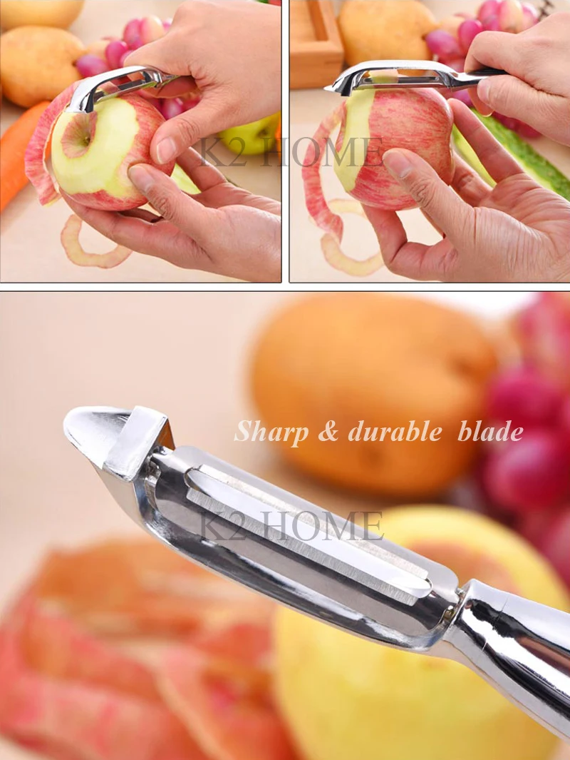 Ультра острый нож для овощей и фруктов из нержавеющей стали высокого качества резак кухонный инвентарь для тонкой нарезки гаджеты Помощник с нескользящей рукояткой