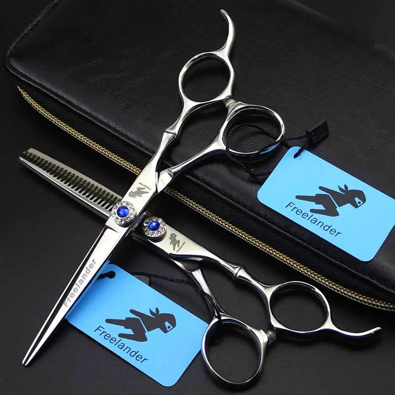 6 дюймов для стрижки волос филировочные ножницы бамбуковая ручка Профессиональный парикмахерский стиль Парикмахерские ножницы с инструментами для стрижки волос