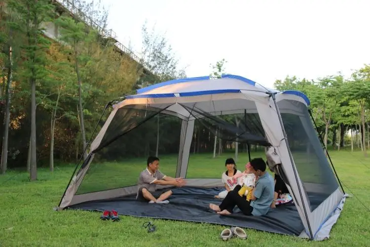 Новое поступление Высококачественная 4 Угловая садовая палатка ultralarge Пляжная палатка