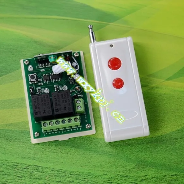 

DC12V 2CH RF wireless on off switch latching wireless home automation 433.92mhz garage door receiver