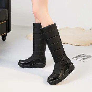 

Big Size 11 12 13 Euro-American style round head muffin bottom sleeve comfortable boots to keep warm