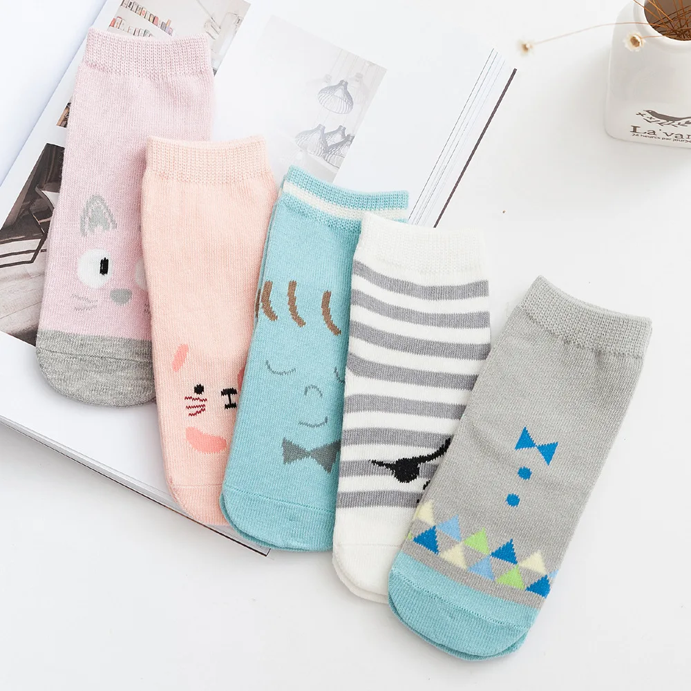 5 пар Детские хлопковые носки на возраст 1 4 года|socks girls|short sockscotton socks |