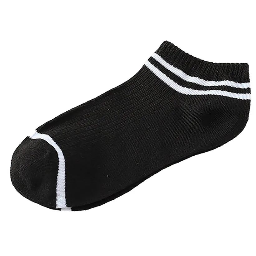 Дизайн, 5 пар/партия, носки для женщин и мужчин, удобные хлопковые носки в полоску Харадзюку, 81217 - Цвет: BK
